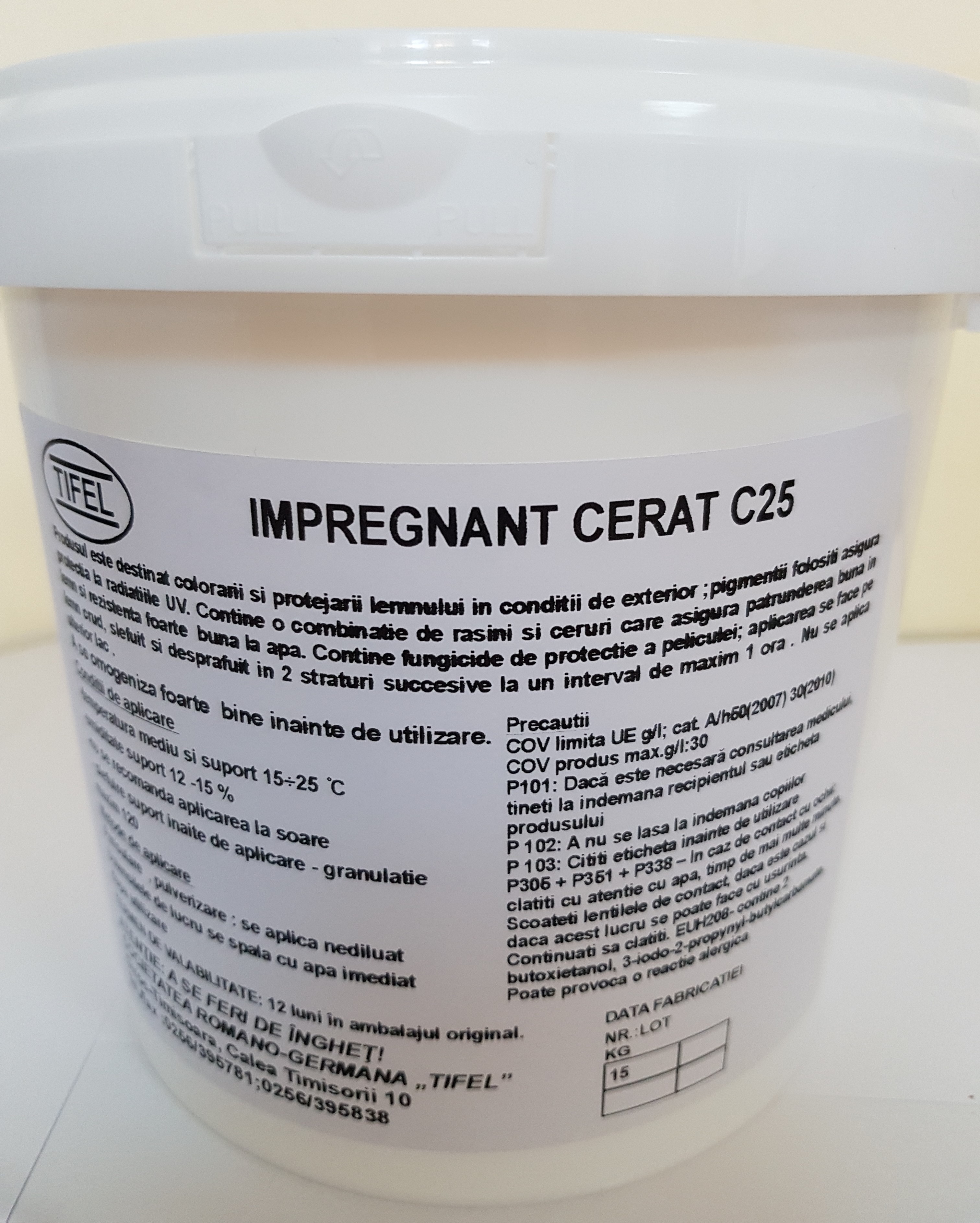 Impregnant cerat C25 incolor